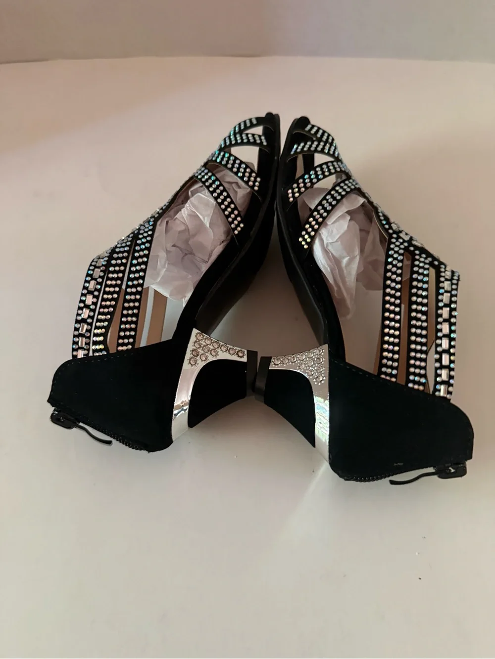 Link Absolex Perform Girls' Black Rhinestone Dress Heels Little Girls 13Y